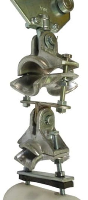 Chariot mixte coquille tuyau et câble plat - Isère